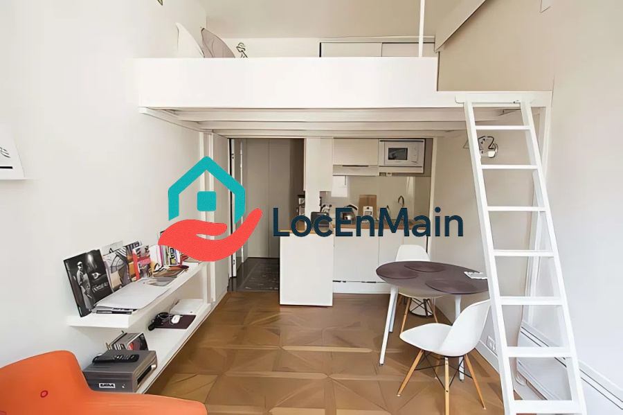Studio à louer – Meublé – 19 m² – Paris 2e - 3