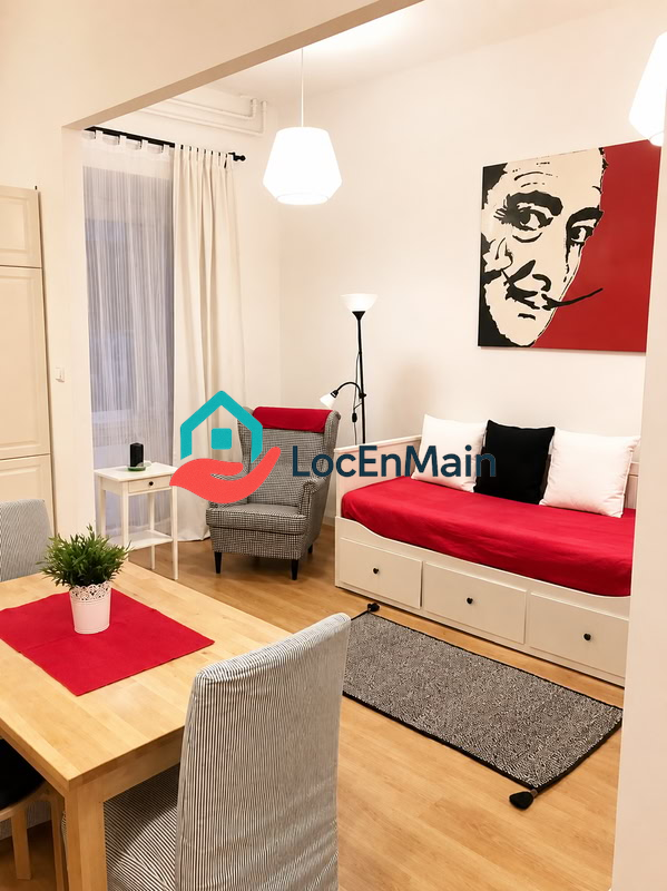 Studio à louer – Meublé – 33 m² – Paris 18e