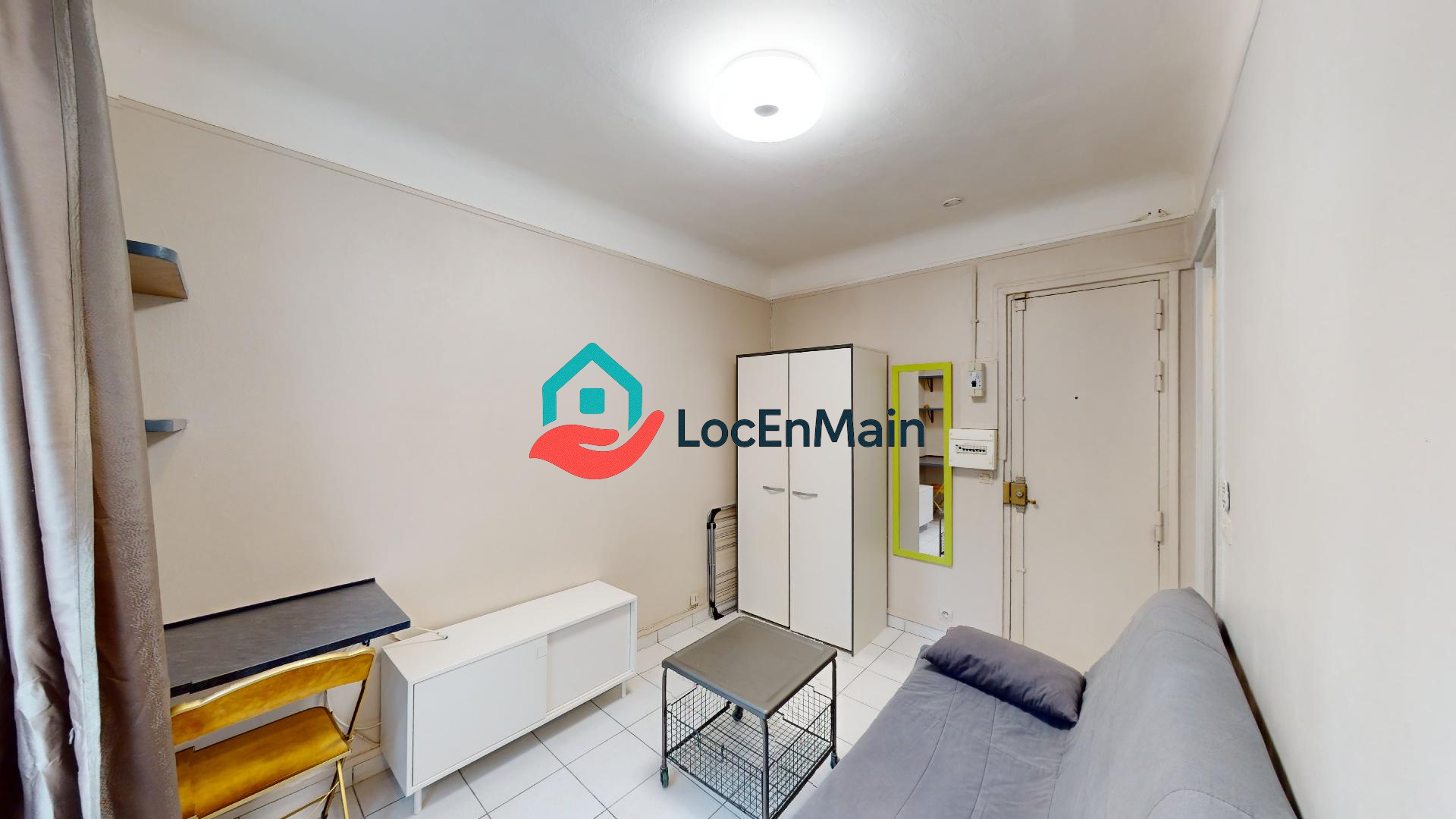 Studio à louer – Meublé – 14 m² – Paris 19e