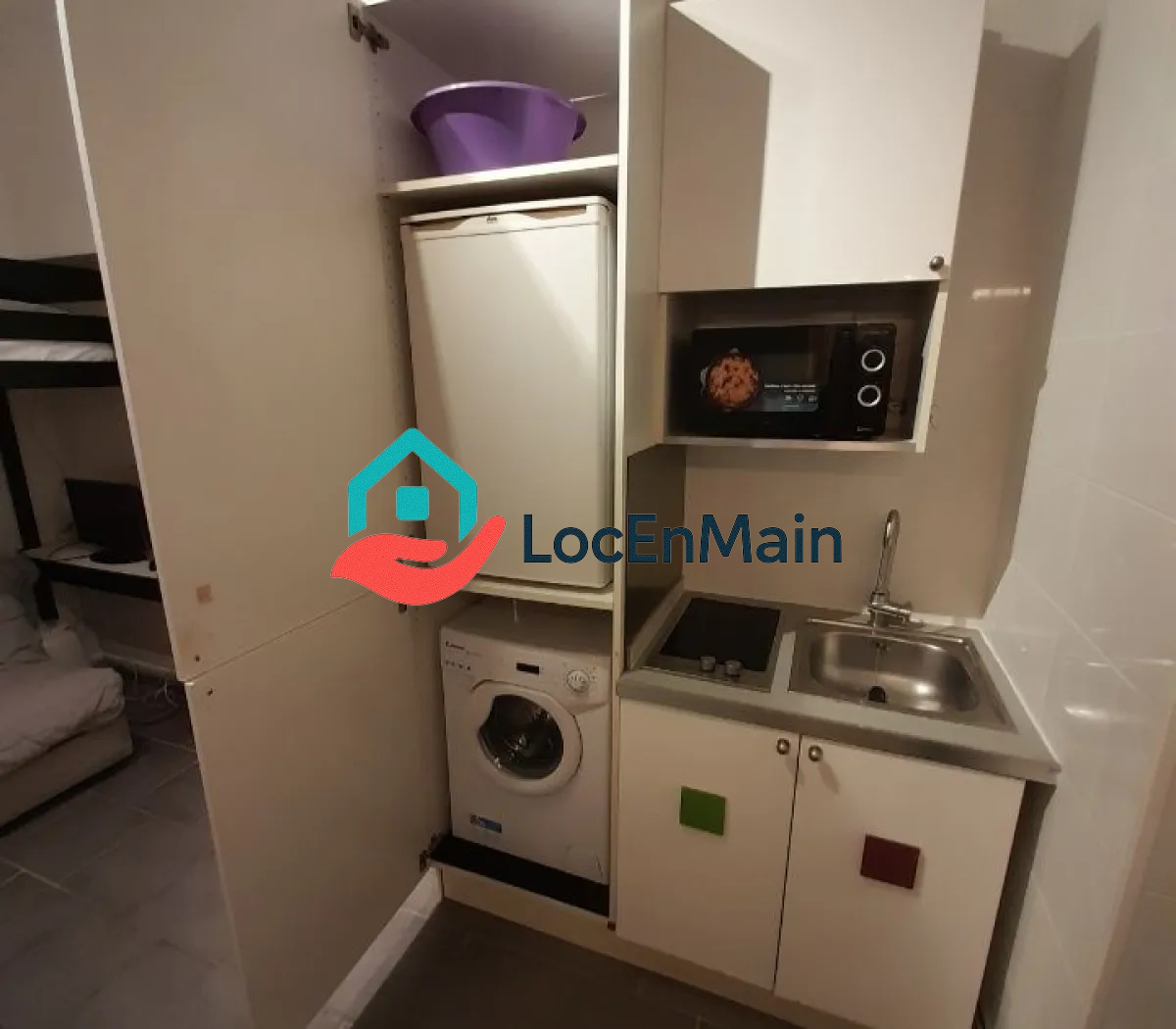 Studio à louer – Meublé – 13 m² – Paris 20e - 2
